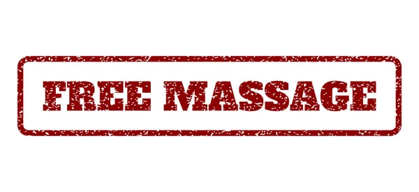 Kostenlose Massage Gummistempel — Stockvektor