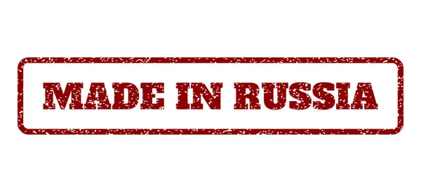Hergestellt in Russland Gummistempel — Stockvektor