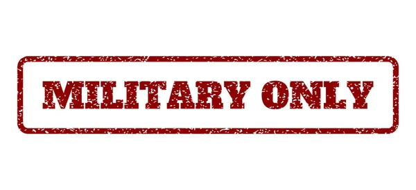 Στρατιωτική μόνο καουτσούκ σφραγίδα — Διανυσματικό Αρχείο