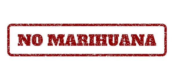 Nessun francobollo di gomma Marihuana — Vettoriale Stock