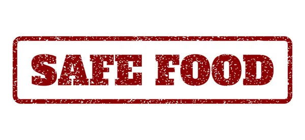 安全的食物橡皮戳 — 图库矢量图片
