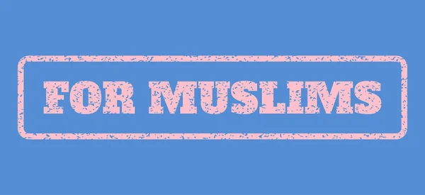Voor moslims Rubber stempel — Stockvector