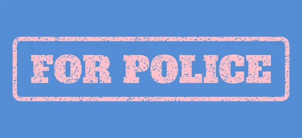 Pour tampon en caoutchouc de police — Image vectorielle