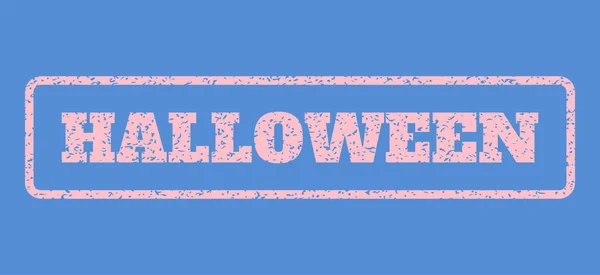 Timbre en caoutchouc halloween — Image vectorielle
