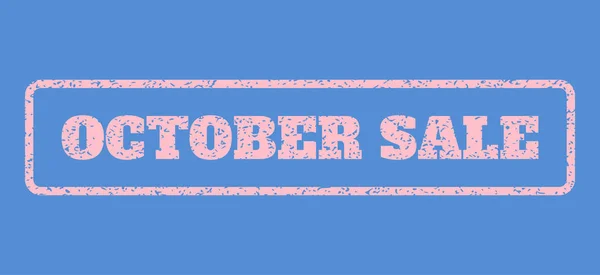 Οκτωβρίου πώληση καουτσούκ σφραγίδα — Διανυσματικό Αρχείο