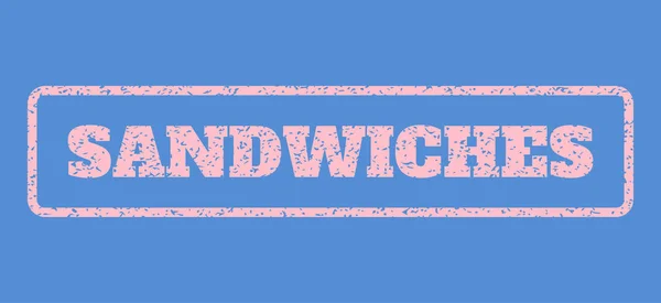 Sandwichs Timbre en caoutchouc — Image vectorielle