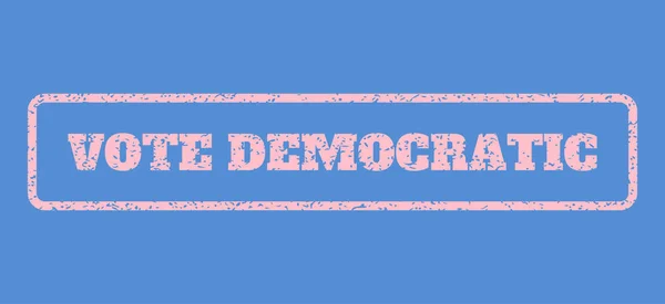 Демократичний голос штамп — стоковий вектор