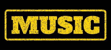 müzik lastik damgası