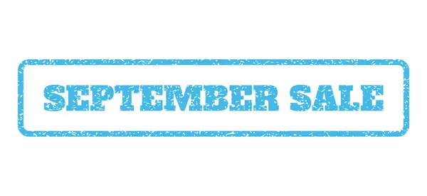 September försäljning gummistämpel — Stock vektor