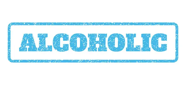 Alkoholos gumibélyegző — Stock Vector