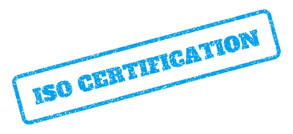 ISO certificering Rubberstempel — Stockvector