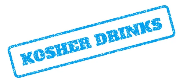 Kosher dranken Rubberstempel — Stockvector
