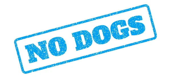 No Dogs Rubber Stamp — Stock Vector