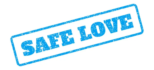 Safe Love Rubber Stamp - Stok Vektor