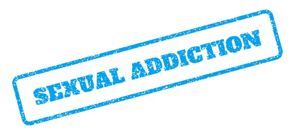 Sello de goma de adicción sexual — Vector de stock