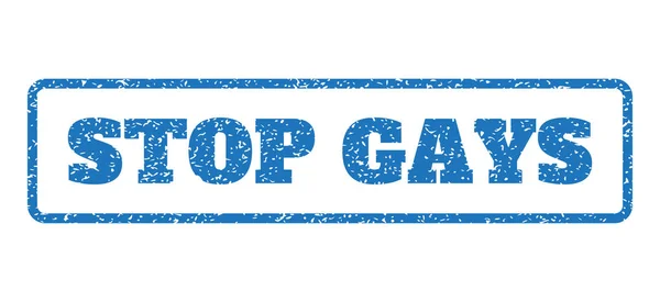 Timbre en caoutchouc Stop Gays — Image vectorielle