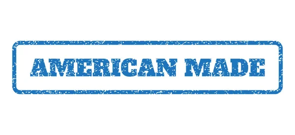 Selo de borracha feito americano — Vetor de Stock