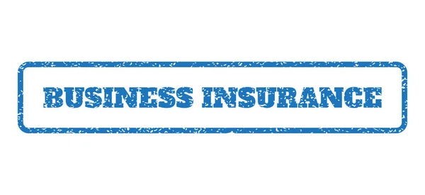 Резиновая марка страхования бизнеса — стоковый вектор