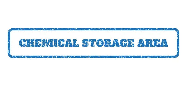 Sello de goma del área de almacenamiento químico — Vector de stock