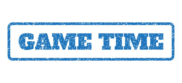 Game Time Rubber Stamp