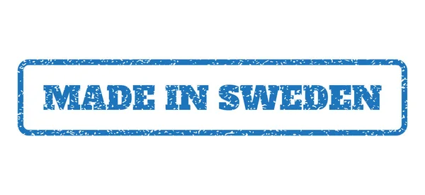 Hergestellt in schwedischem Gummistempel — Stockvektor