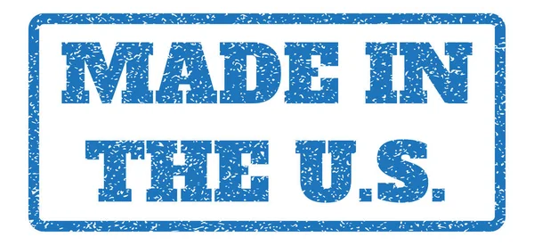 Made In The U.S. Rubber Stamp — Stock Vector