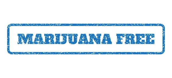 Marihuana-freier Stempel — Stockvektor