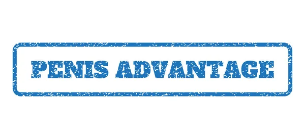 Penis Advantage Rubber Stamp — Stockvector