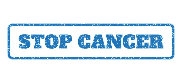 Stop Cancer Sello de goma — Vector de stock