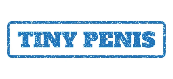 Tiny Penis Rubber Stamp — Stockový vektor