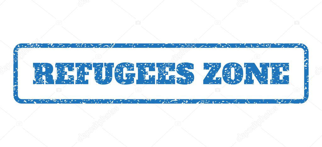Refugees Zone Rubber Stamp