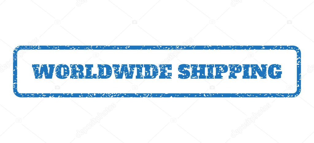 Worldwide Shipping Rubber Stamp