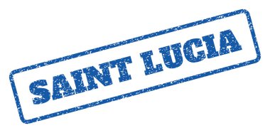 Saint Lucia kauçuk Stamp