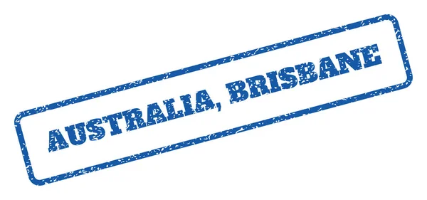 Ausztrália-Brisbane gumibélyegző — Stock Vector