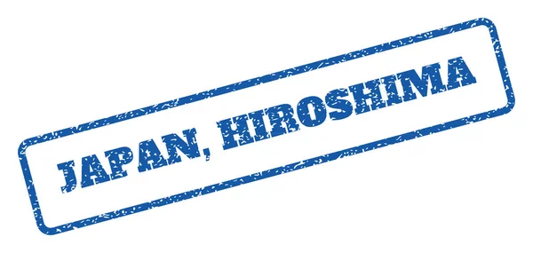 Japón Hiroshima Sello de goma — Vector de stock