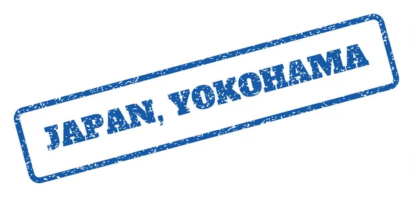 Japón Yokohama Sello de goma — Vector de stock