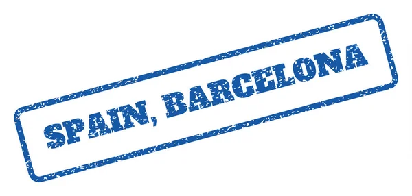 Spania Barcelona timbru de cauciuc — Vector de stoc