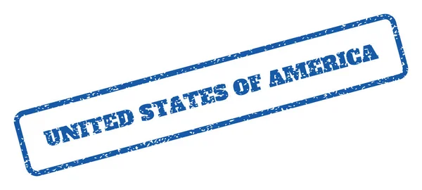 Estados Unidos da América Rubber Stamp — Vetor de Stock