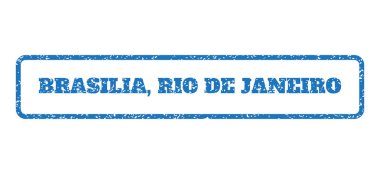 Brasilia Rio De Janeiro Rubber Stamp