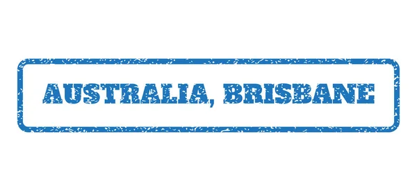 Ausztrália-Brisbane gumibélyegző — Stock Vector