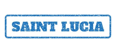 Saint Lucia kauçuk Stamp