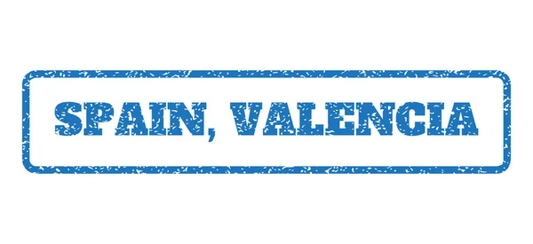 Spanyolország Valencia gumibélyegző — Stock Vector