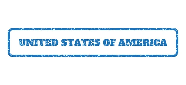 Estados Unidos da América Rubber Stamp — Vetor de Stock