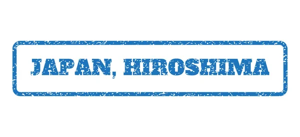 Japón Hiroshima Sello de goma — Vector de stock