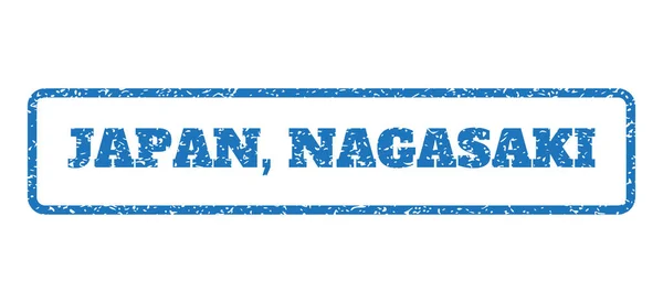 Japón Sello de goma Nagasaki — Vector de stock