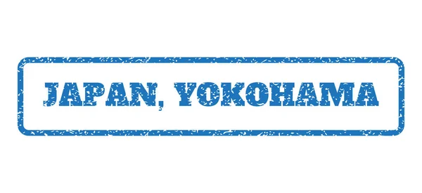 Japón Yokohama Sello de goma — Vector de stock