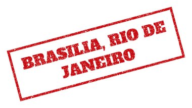 Brasilia Rio De Janeiro Rubber Stamp