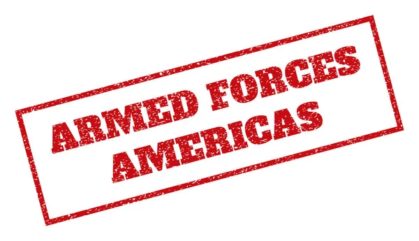 Armed Forces Americas Rubber Stamp — Stock Vector