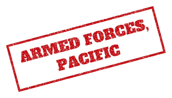Sello de goma del Pacífico de las Fuerzas Armadas — Archivo Imágenes Vectoriales