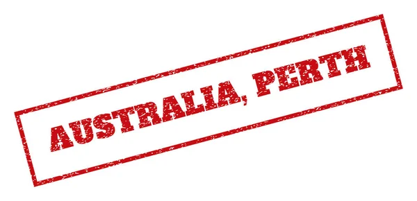 Ausztrália, Perth gumibélyegző — Stock Vector